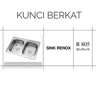Bak Cuci Piring/Zink/Sink/2 Bowl/2 Lubang/Stainless/Dapur/Kitchen set #**#