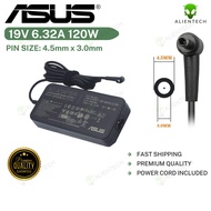 120W Asus Laptop Charger Adapter 19V 6.32A for X571G X571GD X571GT X571LI N571GD (4.5mm x 3.0mm)