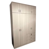 Wardrobe Swing Door Wardrobe Cupboard 8 Door 3 Drawer Wardrobe Cloth Cabinet Wardrobe With Drawer