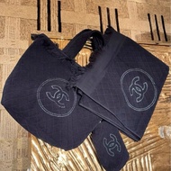 CHANEL✨毛巾托特包沙灘巾沙灘包收納包 三合一組合