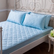 MIT台灣製防潑水防蹣抗菌床包式保潔墊 加大6x6.2尺-5色任選