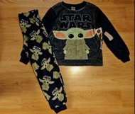 正版 未剪吊牌 全新 disney star wars 迪士尼 尤達 尤達bb 男童睡衣 兒童睡衣 套裝 約合5，6，7歲