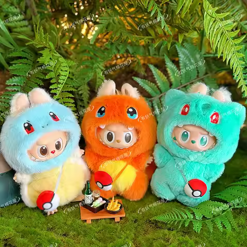 For labubu 17cm first generation second generation third generation baby clothes Pokémon Jenig Torto