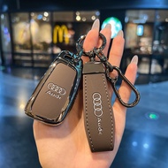 Suitable for Audi Q3 Key Cover A3/Q2L/A6L/A5/A8L/tt/Q7 Folding Metal Shell Does Not Fall Off Paint B