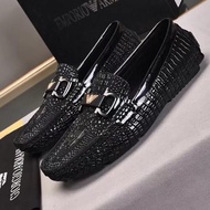 sepatu Giorgio armani_ea A08 pria hitam loafer ea quality shoes men slip on lv new pp /Sepatu sneakers kekinian/ sepatu original premium quality/ Sepatu Casual /Sepatu Pria Running/ Sepatu Pria loafer/ Sepatu Keren/ Sepatu Pria Sport/ SEPATU olahra