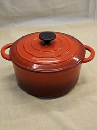 鍋寶24cm 紅色歐風琺瑯鑄鐵鍋