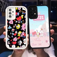 Z-45 BT21 cute White Black Casing for Samsung Galaxy A32 A13 A33 A23 5G Case
