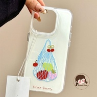 Fruit Shopping Bag Pattern Phone Case For OPPO A98 A97 A96 A95 A94 A93 A93s A92 A72 A52 A80 A79 A59 