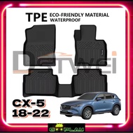 TPE Car Mat Car Carpet Karpet Kerete TPE compatible for MAZDA CX5 2018-2023 Carmat Car Floor Mat