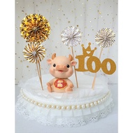 Baby 100 Days | Baby Cake Topper | 100 Days Celebration Cake Topper | Baby 100 Days Party Decoration