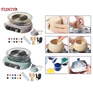 [tishita] Pottery Wheel Machine Electric Pottery Wheel Shaping Machine Mini Pottery Wheel Kit Turnta