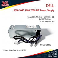 Dell Desktop Computer 200W 260W 360W 500W Power Supply H260EBM-01 3090 7090MT Dual 4 Pins CPU
