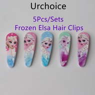 [READY STOCK] 5Pcs/Set Frozen Elsa Hair Clip Frozen Elsa Hair Pin Frozen Elsa Hair Accessories Kids 