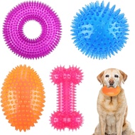 4 pieces of 4.5 inch (approximately 11.4 cm) pointed hair sound soccer dog toys suitable for medium-