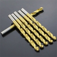 M5.5-M12 Titanium Plated High Speed Steel Drill Bit Straight Shank Twist Drill Electric Drill Bit Fo