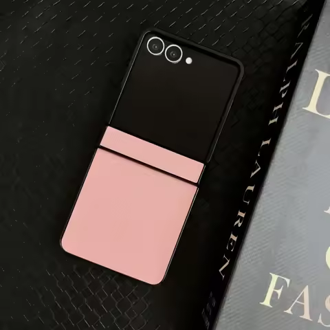 Luxury Leather Phone Case for Samsung Galaxy Z Flip 7 6 5 4 3 5G Flip7 Flip6 Flip5 Flip4 Flip3 5G Hi