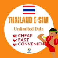 Cheap Thailand eSIM Unlimited data 4G High speed 1~30 days SIM Card Thailand 泰国流量卡 泰国e-sim