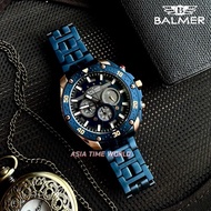 宾马 Balmer 8156G BRG-5 Chronograph Sapphire Man's Watch Blue Stainless Steel | Official Warranty
