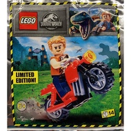 LEGO 122114 Owen with Motorcycle foil pack (SEALED) Jurassic World Park dinosaur polybag