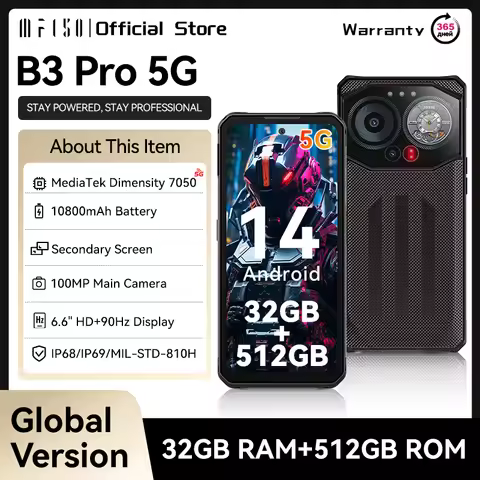 IIIF150 B3 Pro 5G 90Hz Rugged Phone Machine Dual Display 16GB 512GB 100MP Camera Ultra-Thin Rugged 1