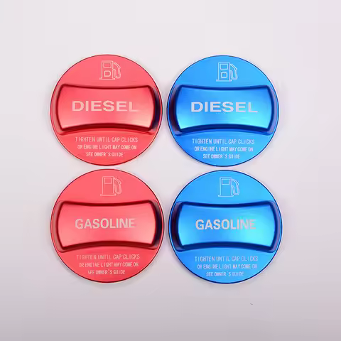 Aluminum alloy Gas and Diesel Fuel Tank Cap Cover Trim For BMW X1 X2 X3 X4 X5 X6 F10 F15 F16 F25 F26