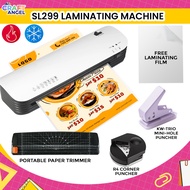 Officom 5in1 SL299 Laminator A4 Hot & Cold Laminating Machine with Paper Cutter Puncher 10s Laminati