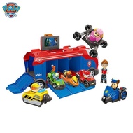 14Pcs Genuine Paw Patrol Mission Paw Cruiser Bus with Six Music Paw Patrol Cars Set toys Dog Big Tru