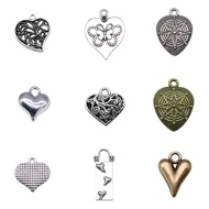 Classic Heart Charms Car Accessories Wholesale Jewelry Materials