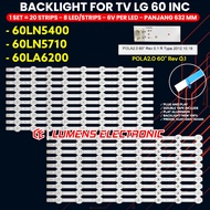 LG 60 INCH TV BACKLIGHT 60LN5400 60LN5710 60LA6200 BL LED LAMP 3V 60LN 60LA LENS Original