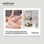 [E-voucher]PANPURI Wellness Massage (90 min) & Single Afternoon Tea Set