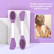 2-in-1 Silicone Face Mask Brush - Dual Head Foundation & Mask Applicator, Easy Clean Skin Care Tool