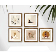 481 20x20cm wall decoration/ display wall decor/ decor/ decoration yoga/ health exercise/ sports/ref