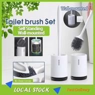 ECOCO Wall Mount Toilet Bowl Brush Cleaner Cleaning Brush Kit