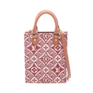 【二手】LOUIS VUITTONPetite Sac Plat 手提包 Since 1854 2WAY M69846 波爾多紅色帆布皮革 SINCE1854 Petite Sac Plat 女士