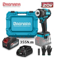 Dagmara 355Nm Electric 1/2 Inch Cordless Impact Wrench  Heavy Duty Brushless  High Power Drive Ratch