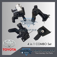 [4 IN 1 COMBO SET] Toyota OEM Engine Mounting - Toyota Altis 2008-2010 ZZE141 1.6L / ZZE142 1.8L