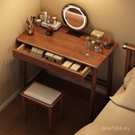 Small Apartment Solid Wood Makeup Household Bedside Desk Writing Student Computer Desk Simple Bedroo