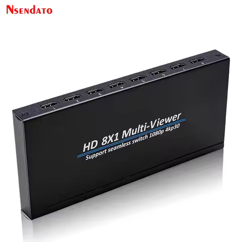 4k HDMI Quad Screen Multiviewer 8x1 HDMI Video Seamless Switch Multiviewer 8 in 1 out HDMI Screen Di