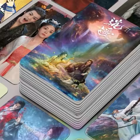 30/50PC No Repeat Neo Hou Minghao Tan Songyun Zhao Liying TV The Unclouded Soul Drama Stills Double-