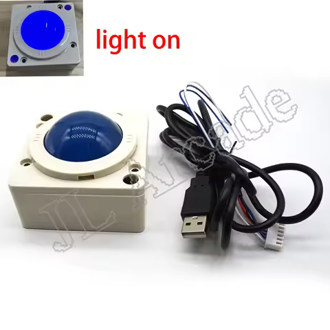 Arcade Trackball Mouse Design for PC and Classical Jamma, 2 Inch, 4.5cm Diameter, 60 in 1 or 412 in 