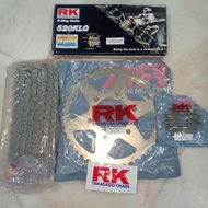 RK SPROCKET SET for KAWASAKI ER6 / VERSYS 650 / NINJA650 Z650 15-45T/46T + RK 520KLO (520 NORMAL O-RING Chain)