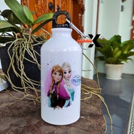 Frozen elsa ana tumbler, cartoon drinking water bottle, girl's gift, carabiner bottle