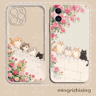 Rose Wall Cat Xiaomi 17 15 14 12 13ultra 14TPro 12X 17Pro max Phone Case Shock-Resistant Protective