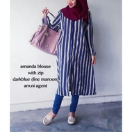 AMANDA BLOUSE WITH ZIP
