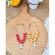 Gold bear chain bracelet - grk160051