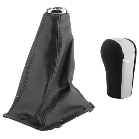 N62R-5 Speed Car PU Leather Gear Shift Knob Shifting Gear Cover Shift Gear Boot For Toyota Avensis T