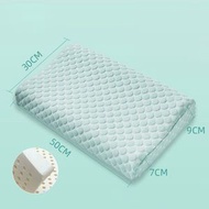 全城熱賣 - 兒童天然乳膠枕頭(30*50cm 薄荷藍-7cm)