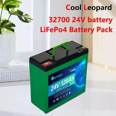NEW 32700 LiFePO4 24V 120AH battery has a built-in 100msrv rechargeable Ferrous lithium phosphate so