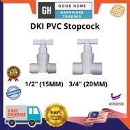 DKI 15MM / 20MM PVC Plastic Stop Cock Stop Valve