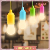 SERIENA Creative LED Hanging Light Bulb Portable Colorful Battery Outdoor Pull Cord Bulb